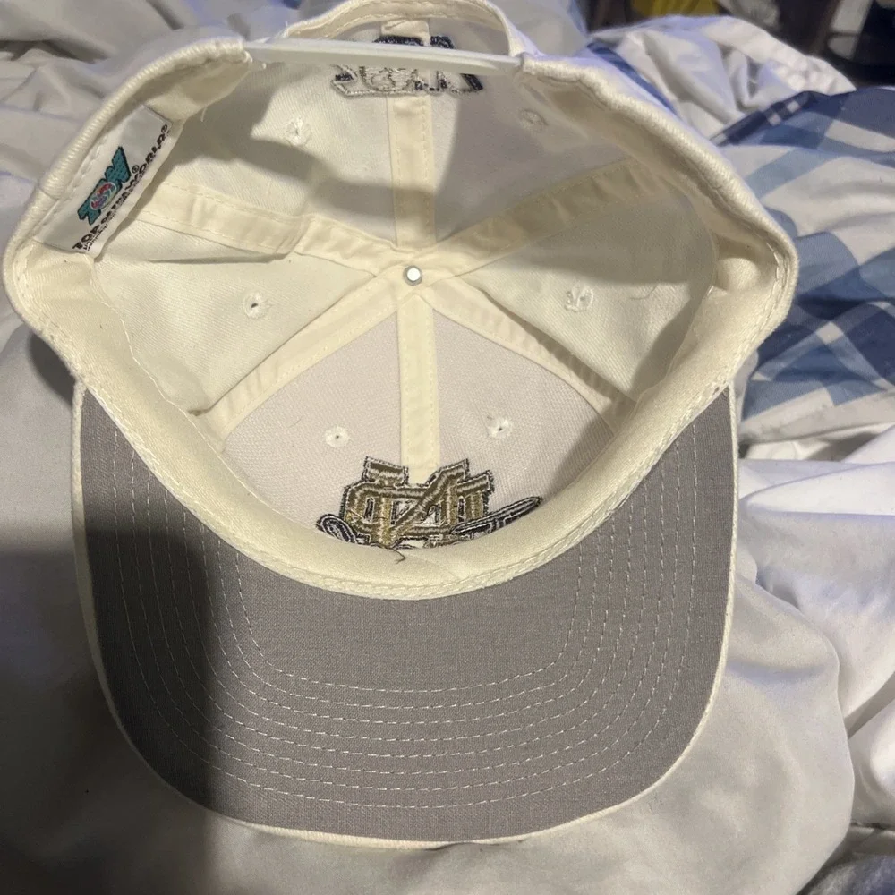 Vintage 90s Spell Out University‎ of Notre Dame Volleyball Snapback Hat Cap USA